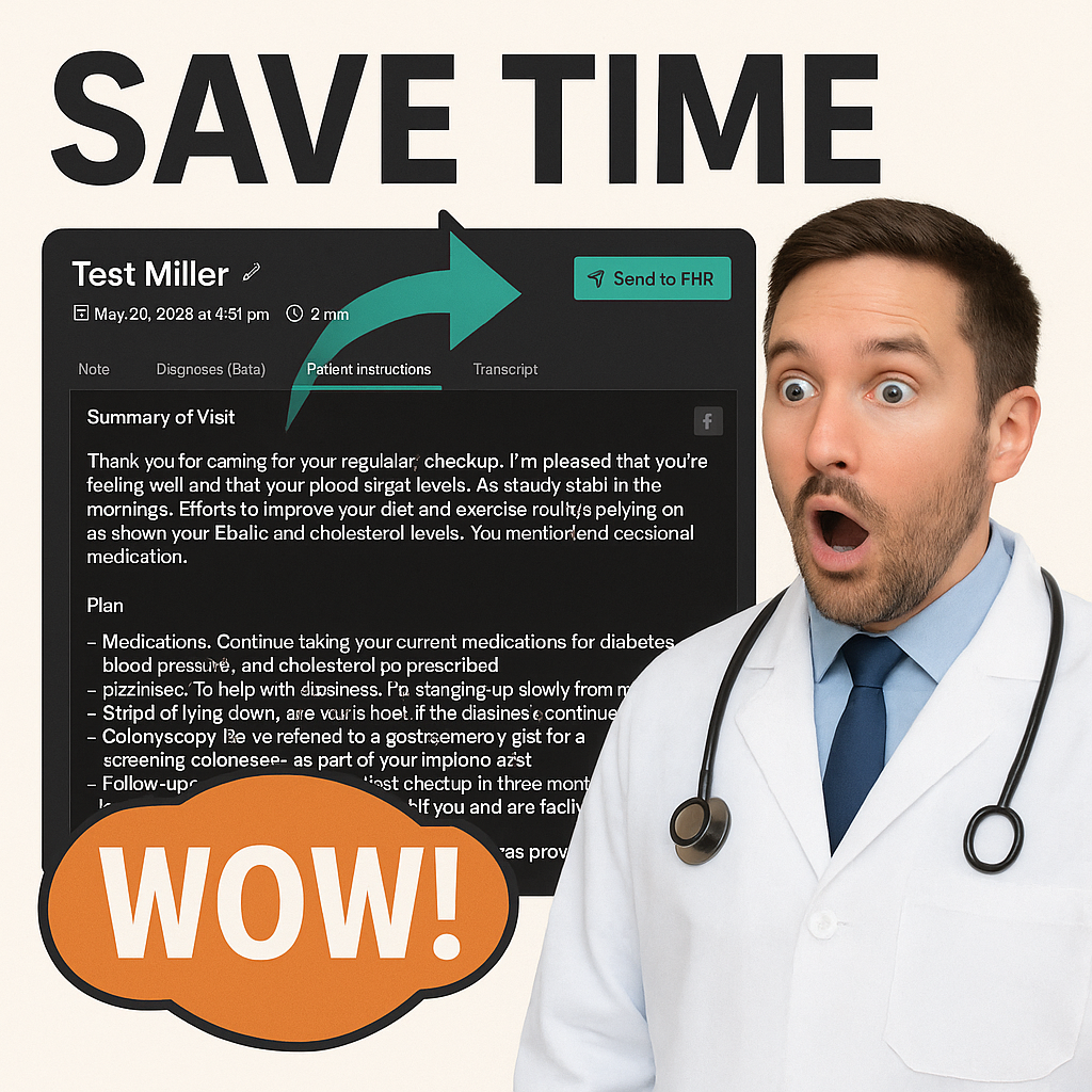 Ambient Scribe Time Savings Demonstration